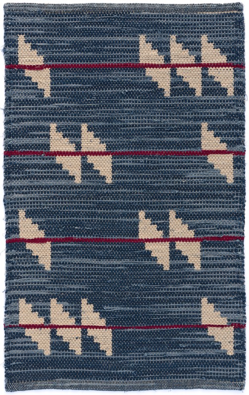handwoven cotton rag rug by Nancy Kennedy