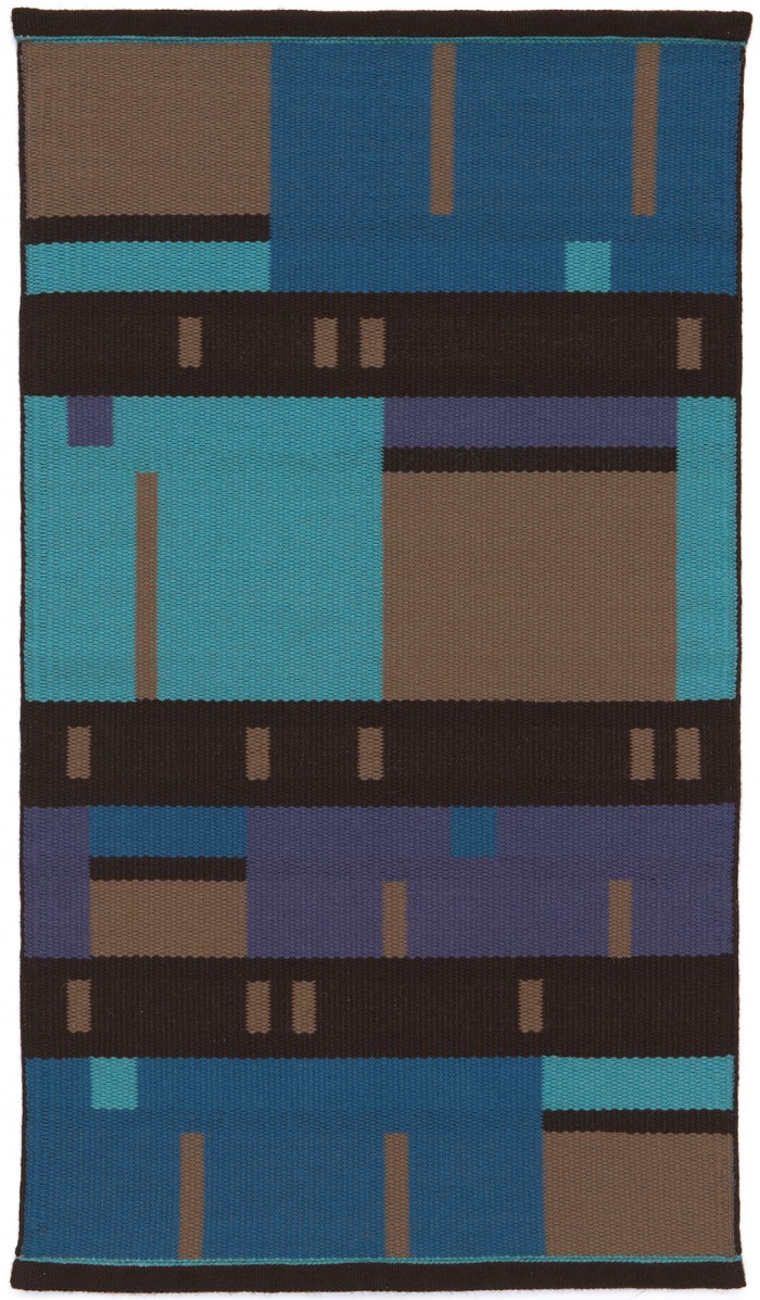 Piet - handwoven wool rug by Nancy Kennedy